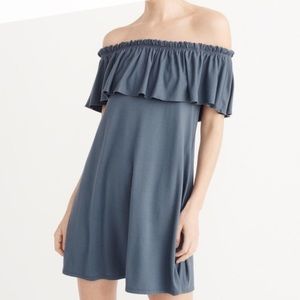 A&B ruffle off the shoulder dress